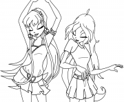 stella and bloom dancing winx club 